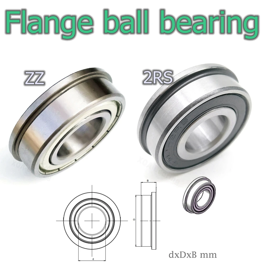 Flange Ball Bearing F6000ZZ F6001ZZ F6002ZZ F6003ZZ F6004ZZ F6005ZZ F6006ZZ F6000 F6001 F6002 F6003 F6004 F6005 F6006 2RS -2RS