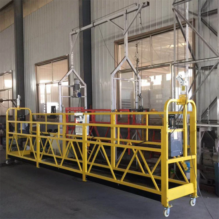 ZLP630 Steel Facade Decoration Electric Steel Swing Stage Suspended Work Platforms