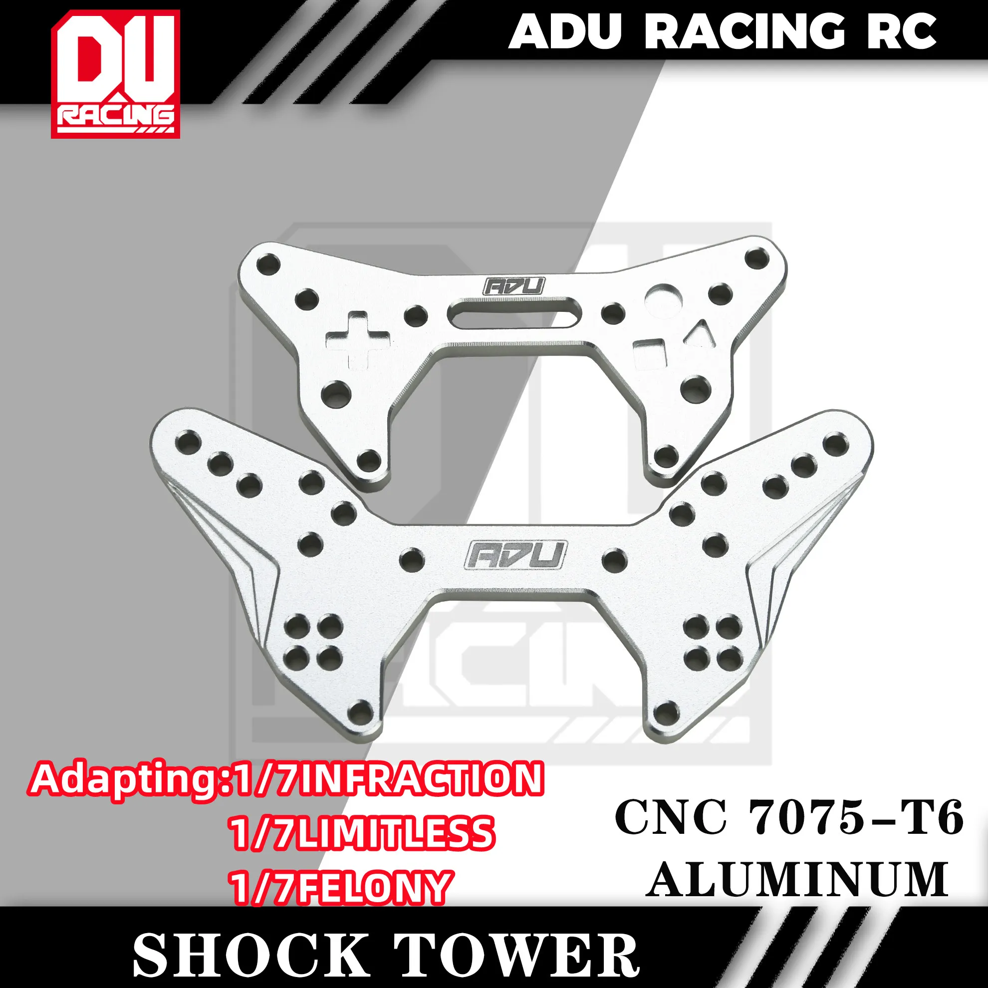 

ADU Racing передний, задний амортизатор TOWER CNC 7075-T6, алюминий для ARRMA 6S 1/7, нарушения безграничного вида