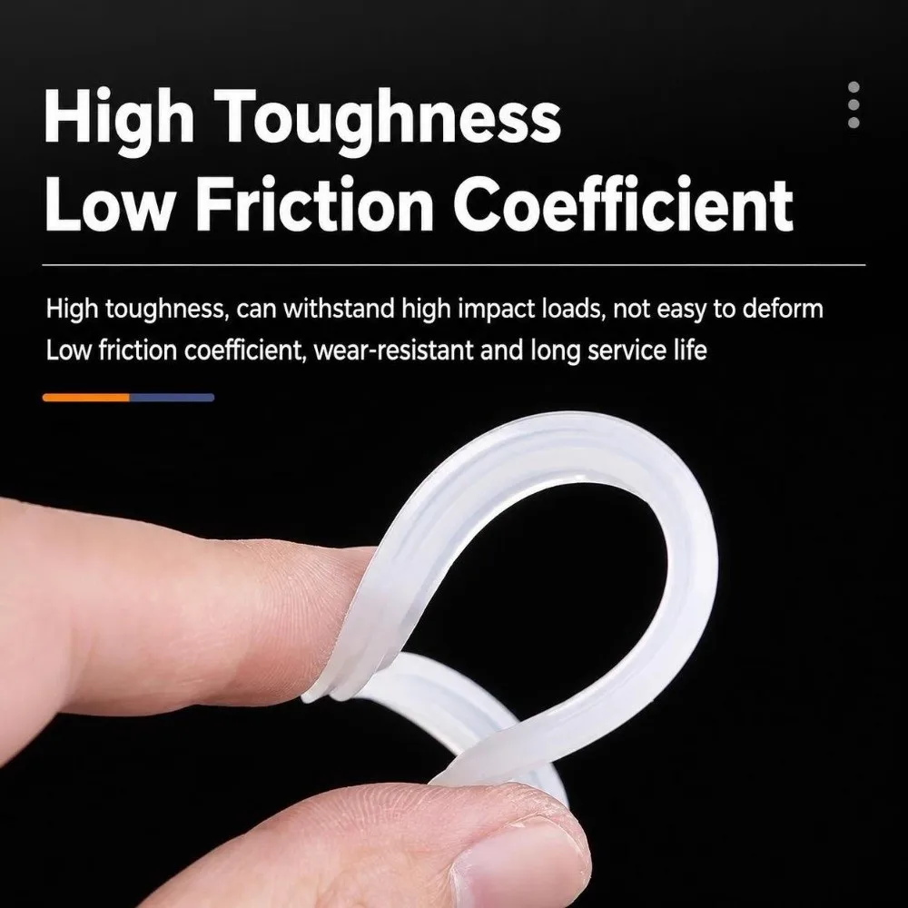 Durable Silicone Tri Clamp Gasket Transparent High Temperature Resistant TC Clamp Seal Food Grade Clamp Ferrule Washer