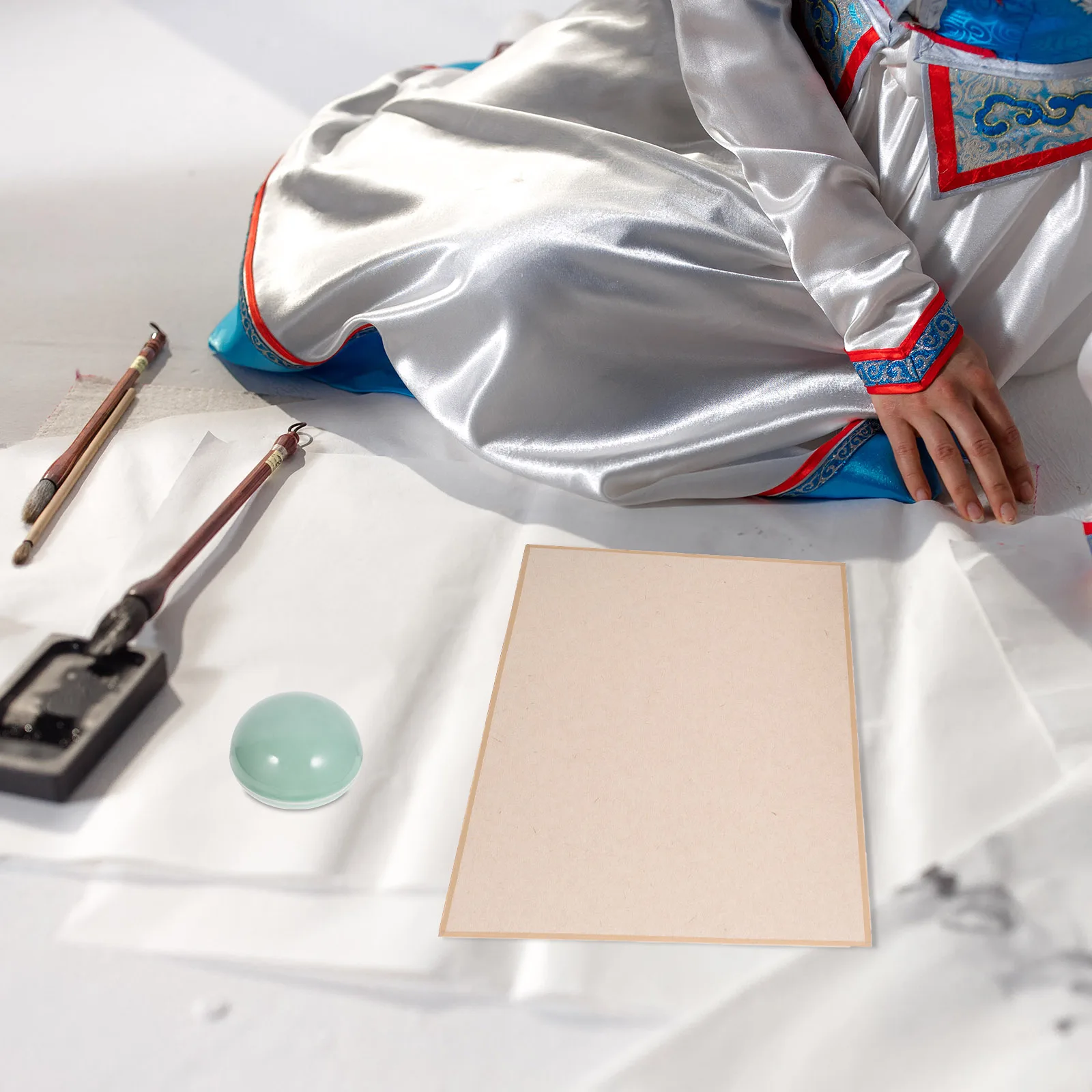 

Unique Paste Box Porcelain Calligraphy Supply Durable Reusable Smooth Surface Easy to Clean Elegant Adornment