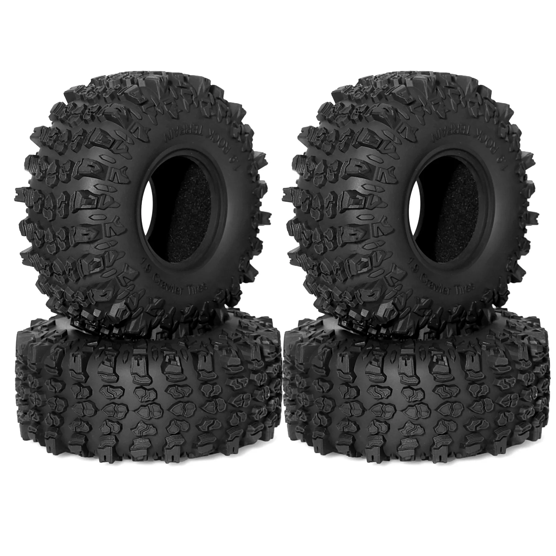 

4PCS 118mm 1.9" Soft Rubber Tire Wheel Tyre for 1/10 RC Crawler Car Axial SCX10 Pro Capra Traxxas TRX4 RC4WD D90 Redcat