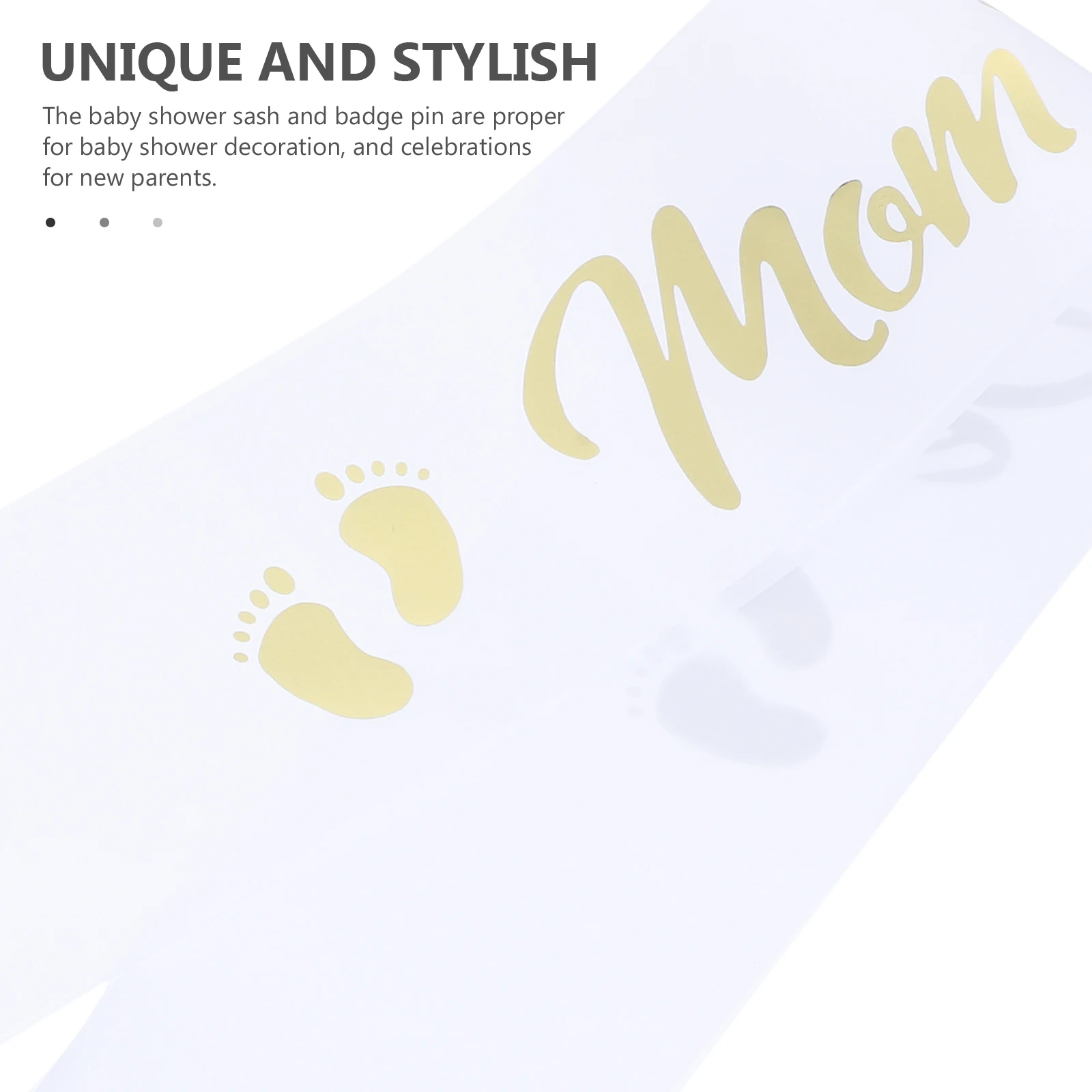 

1 set Mom to Be Sash Dad to Be Badge Baby Shower Decorations Lightweight Pin Set Maternity Gifts Newborn Photo Accessories