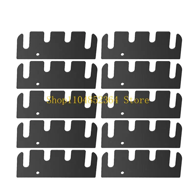 

652F 10Pcs Metal Door Hinge Spacers Reinforcement Plates Stainless Steel Door Hinge Shims Hardware Easy Installation