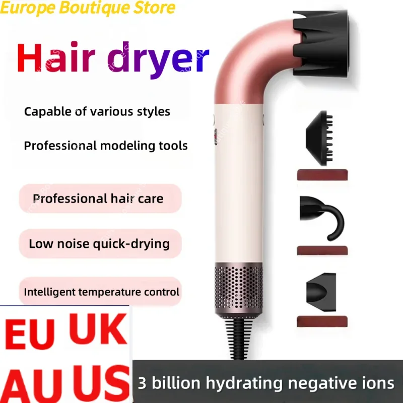 

Professional hair dryer, negative ion hair dryer, portable styling tool for home hair salons, fast-drying electric hair dryer
