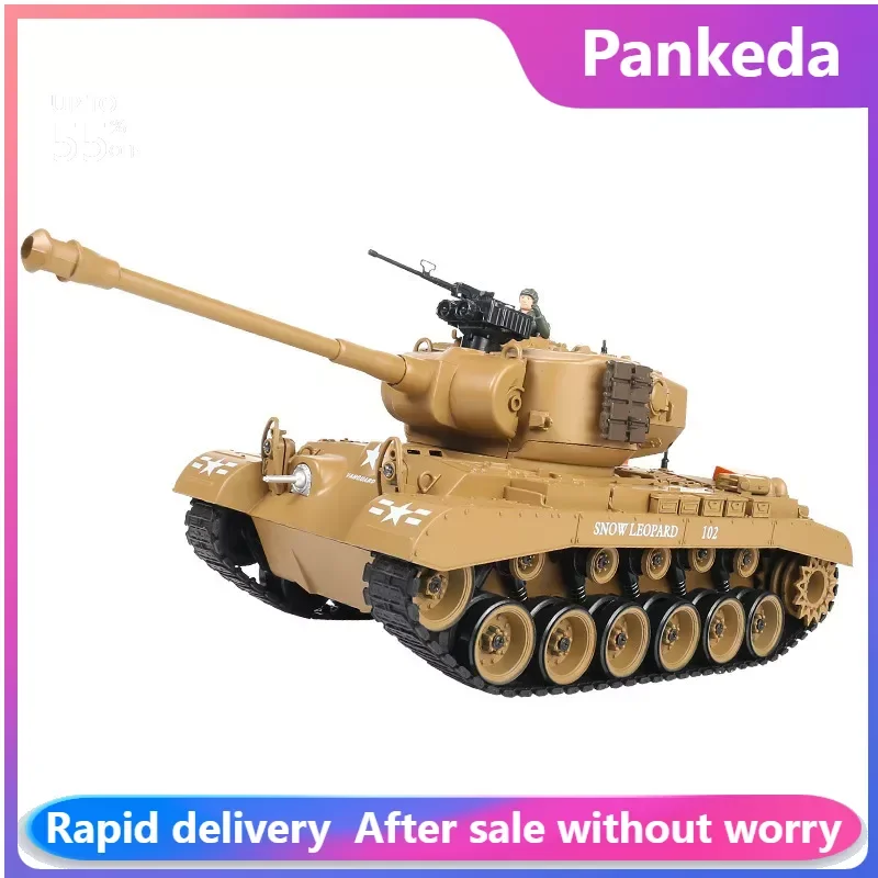 RC Tank Military War Battle M1A2 M26 M1 Leopard 2 Remote Control Electronic Toy Car Tactical Model Gifts for Boys Children toy