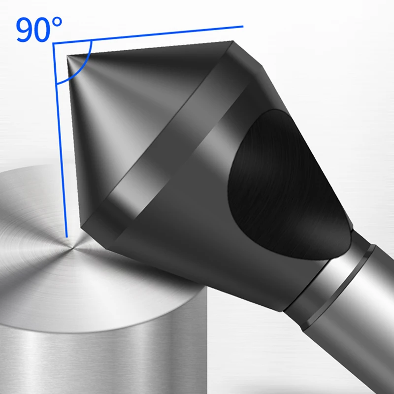 M35 Cobalt TiAlN Coated Deburring Chamfer Cutter 90 Degree Chamfer Countersink Drill Bit For Stainless 2-5/5-10/10-15/15-20mm