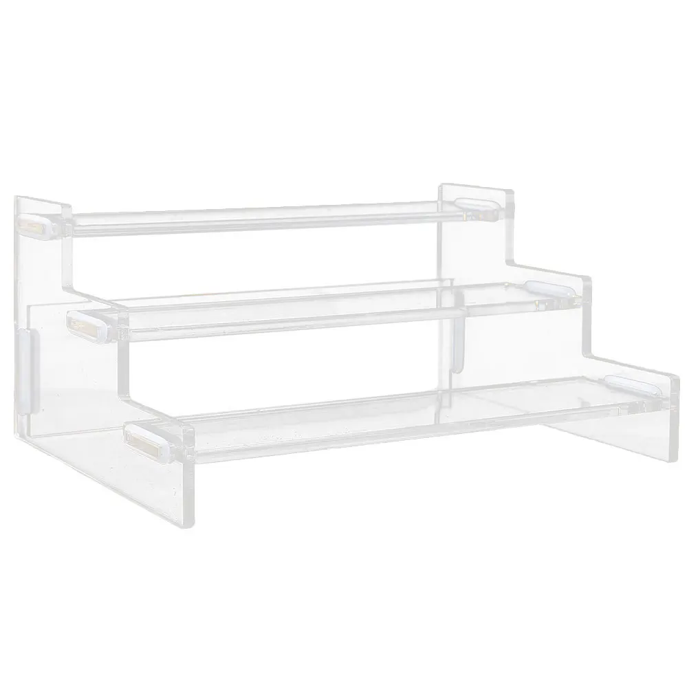 

Transparent Acrylic Storage Stand 3 Layers Compact Design for Home Display Cosmetics Collectibles Gift Acrylic Display Shelves