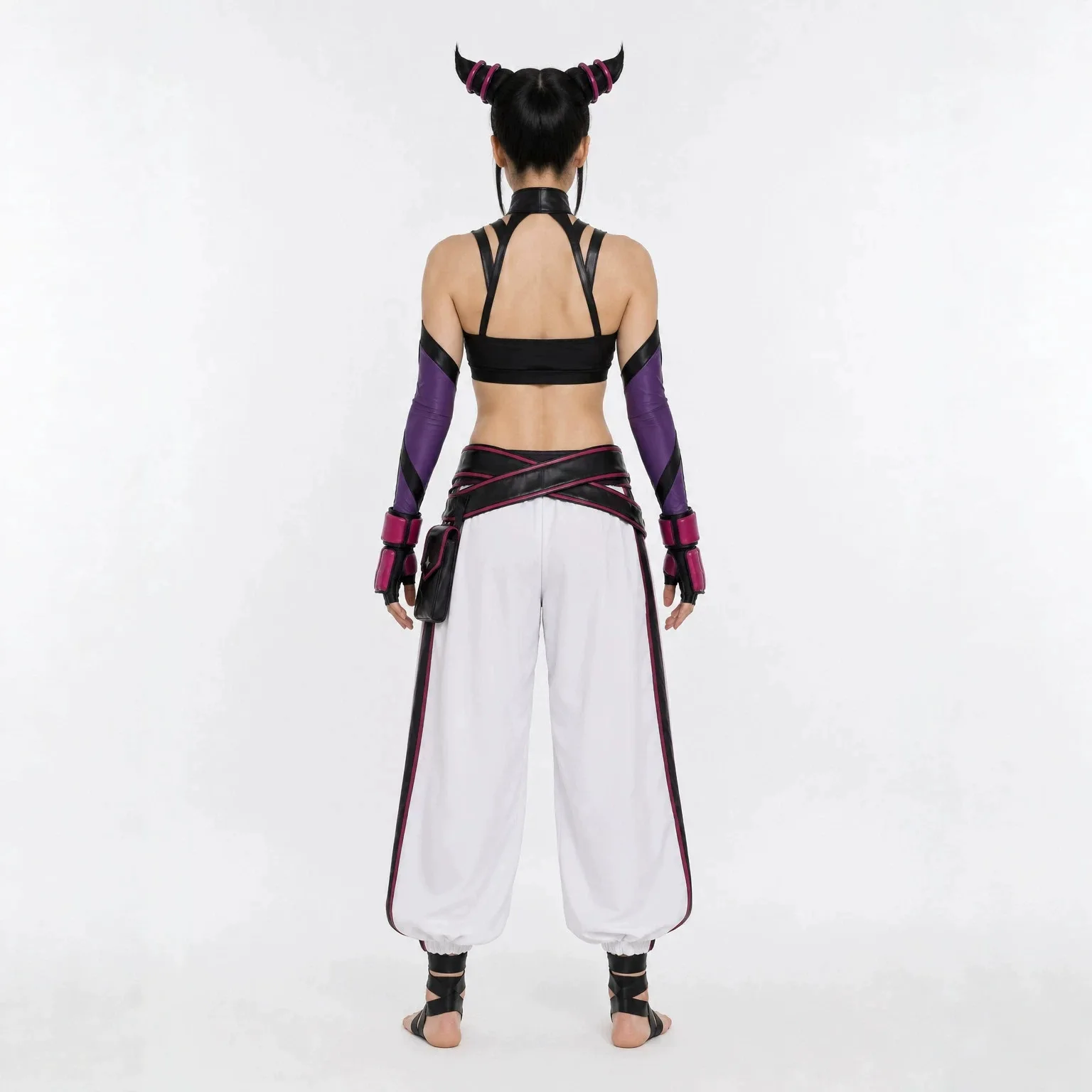 Street Fighter‌ Juri Han Cosplay Costumes Game Character Halloween Party Costume Performance Clothes for Adults view 3