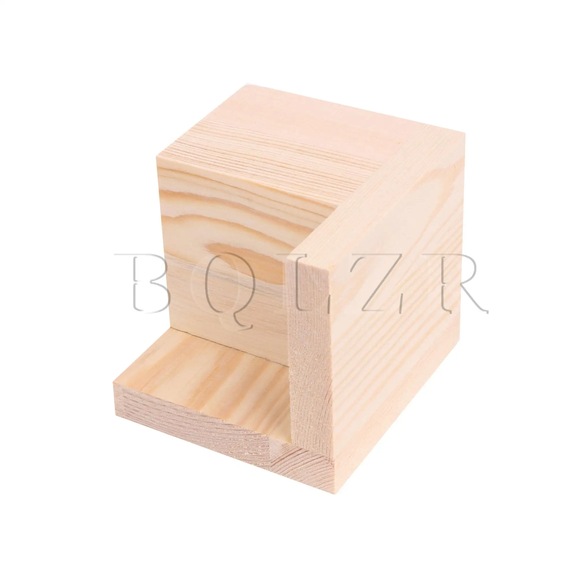 BQLZR 2Pcs Semi-closed Bed Risers Wooden Color Furniture Risers for Sofa Table