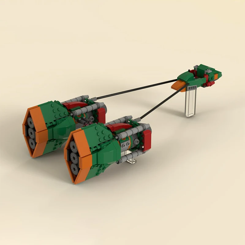 MOC Science Fiction Film (STAR BATTLE) Ultimate Podracer Bundle Serie Bausteine Modell Spielzeug Festival Geschenke Spielzeug für Jungen