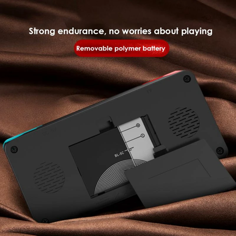 مشغل ألعاب محمول باليد K9 مع شاشة IPS 2.8 بوصة 4 جيجابايت 500 ألعاب مجانية وحدة تحكم ألعاب ريترو هدية للأطفال أحمر متين