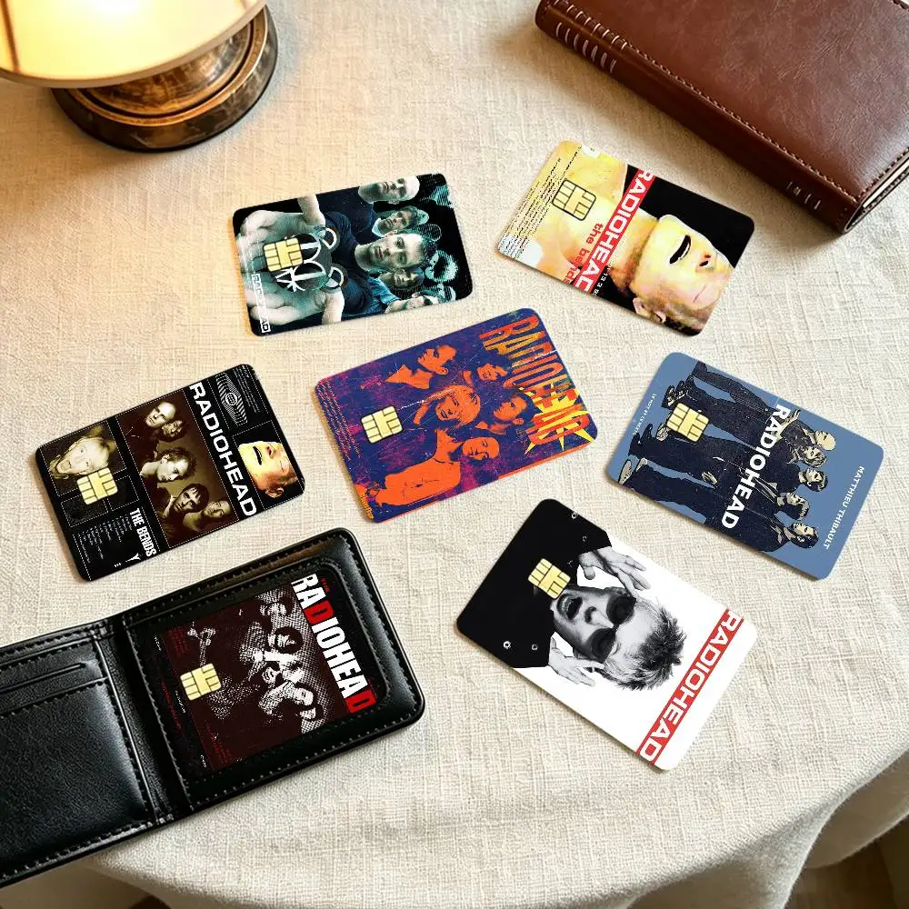 Vintage Rock Band Characters Radiohead Credit Card HD Stickers Small Chip Waterproof Sticker Game Card Decal Gift