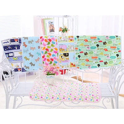 1Pc Cotton Baby Changing Pad Three-layer soft baby waterproof changing pad baby bed sheet changing pad Color Random