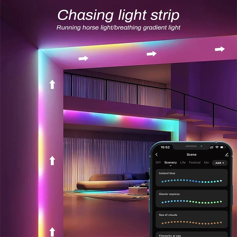 TUYA WIFI Controller Smart 24Keys Remote Control Magic Color RGBIC LED Strip Controller Bluetooth Dream Color Alexa Google Home