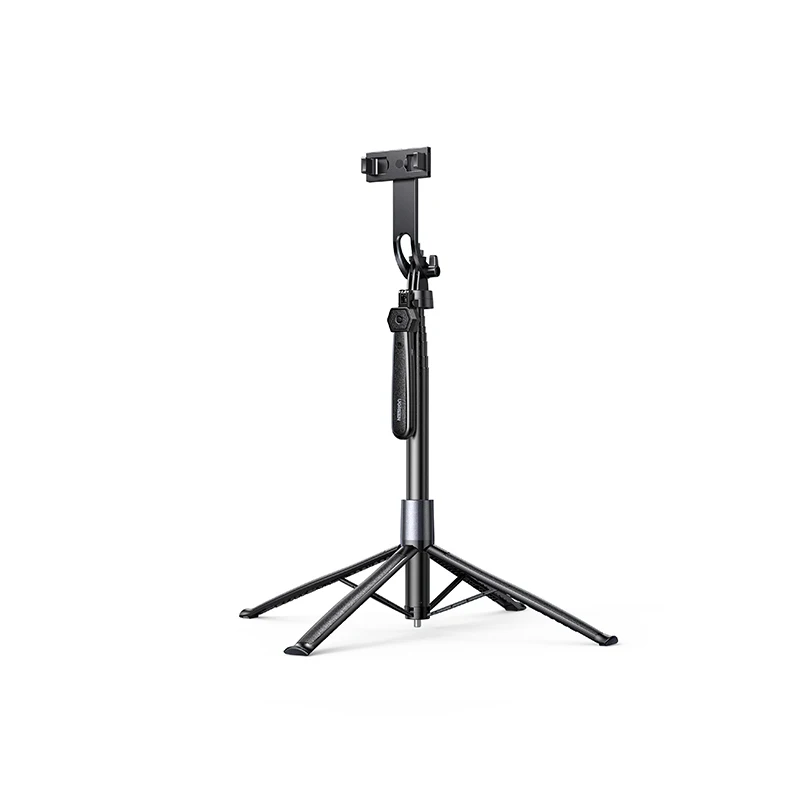 UGREEN Selfie Stick Tripod for IPhone, Stable 4 Leg Design, Bluetooth Remote, Aluminum Stick & Legs Foldable Selfie Stick