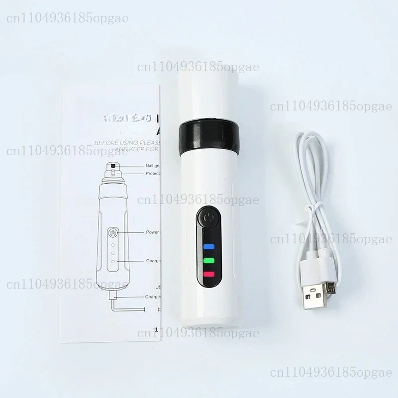 Pet Electric Nail Grinder Cat Dog Nail Scissors Clippers USB Nail Scissors Large Dog Cat Cleaning Manicure