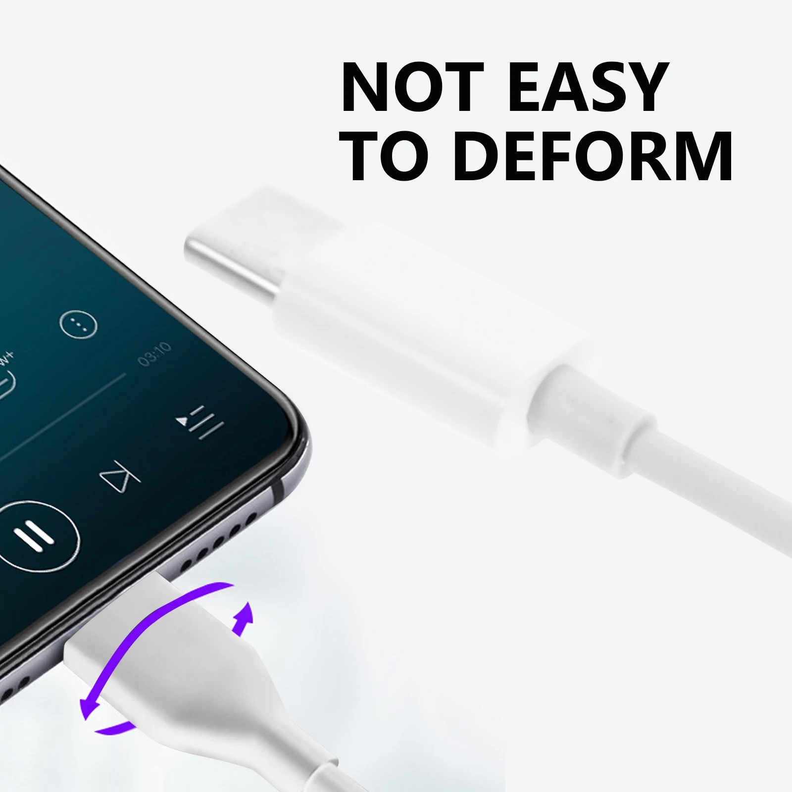 

1pc Type-C To 3.5Mm Earphone Adapter Universal Converter For Smartphone No Delay In Calls Gaming Audio Cable Headphone Port