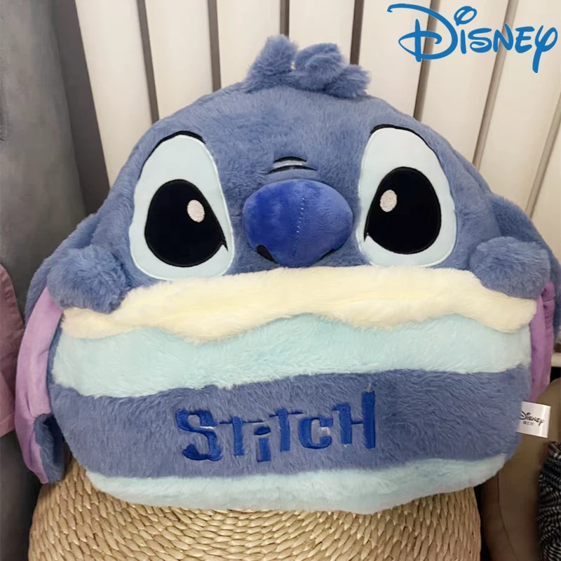 

Disney Strawberry Series Stitch Pooh Bear Plush Kawayi Throw Pillow Cute Soft Lotso Air Conditioning Blanket Room Decorat Gift