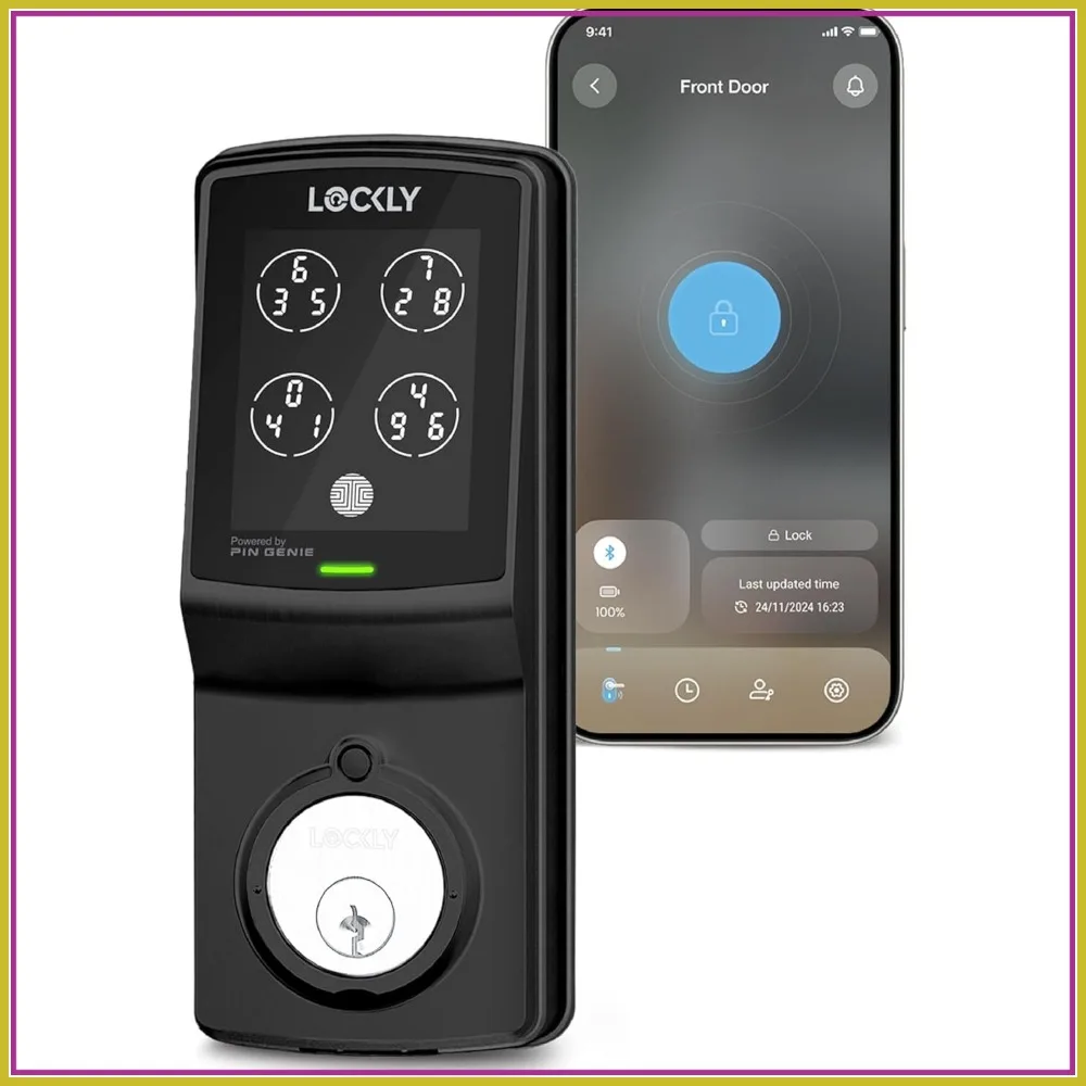 Smart Lock Model 7S: Bluetooth Door Lock, Keyless Entry with Digital Keypad, Voice Control & Auto Lock