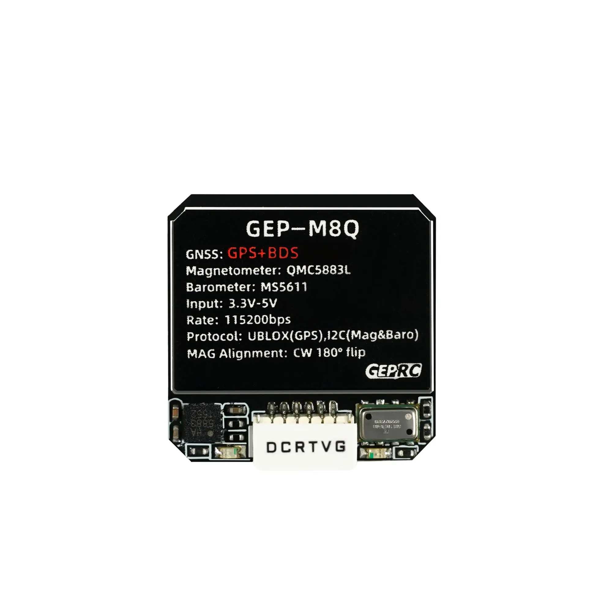 GEPRC GEP-M8Q GPS Module 3.3V-5V 115200bps GPS/GLONASS/ BDS 72CH 10Hz  30NS 8g  For DIY RC FPV Quadcopter Drone Accessories Part