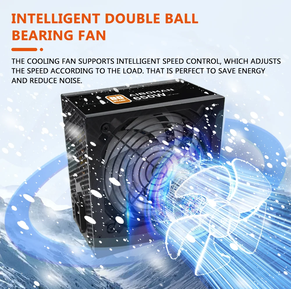 Fuente de alimentación AIBOMAN - Power Supply 650W reseña y precio