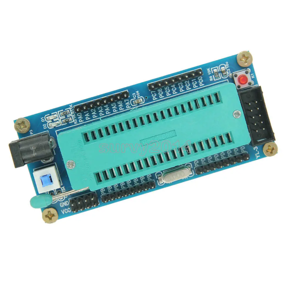 Diy atmega16 atmega32 isp i/o placa de desenvolvimento do sistema mínimo avr mini módulo de sistema (sem chip)