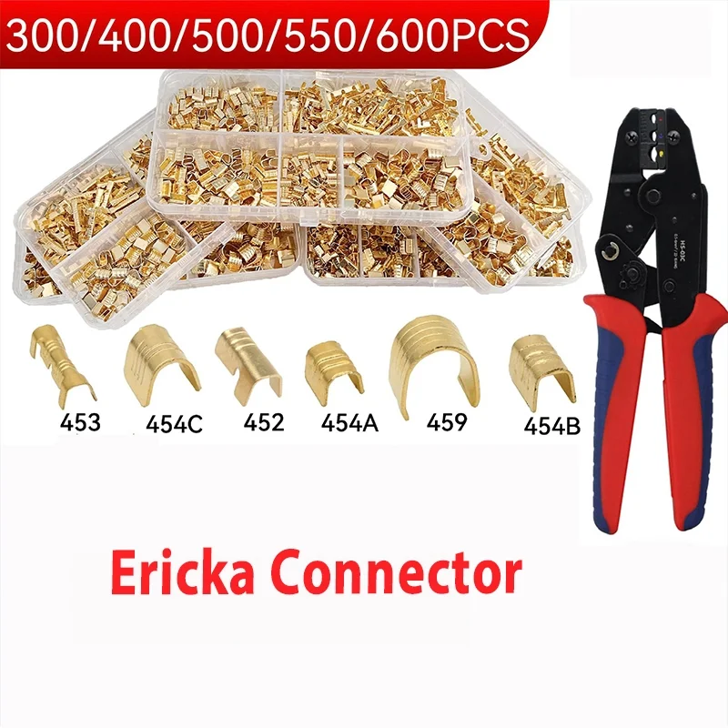 BOX 452 / 453 / 454 Terminal U-shaped Terminal Tab Cold Inserts Terminal Wire Connector Terminale Electrico Small Teeth Terminal