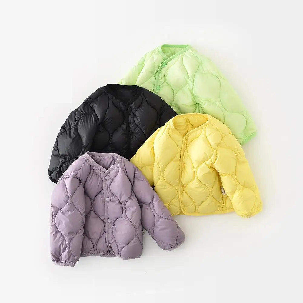 2025 Winter New Baby Down Jacket Infant Boys Warm Coat White Duck Down Girls Padded Jacket Plus Velvet Thick Toddler Clothes