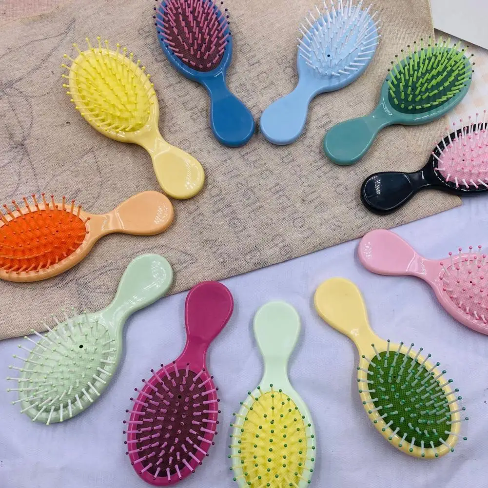 Oval Hair Massage Air Cushion Comb Brush Scalp Hairbrush Mini Size Portable Hair Comb Anti Static Salon SPA Hairdressing Styling