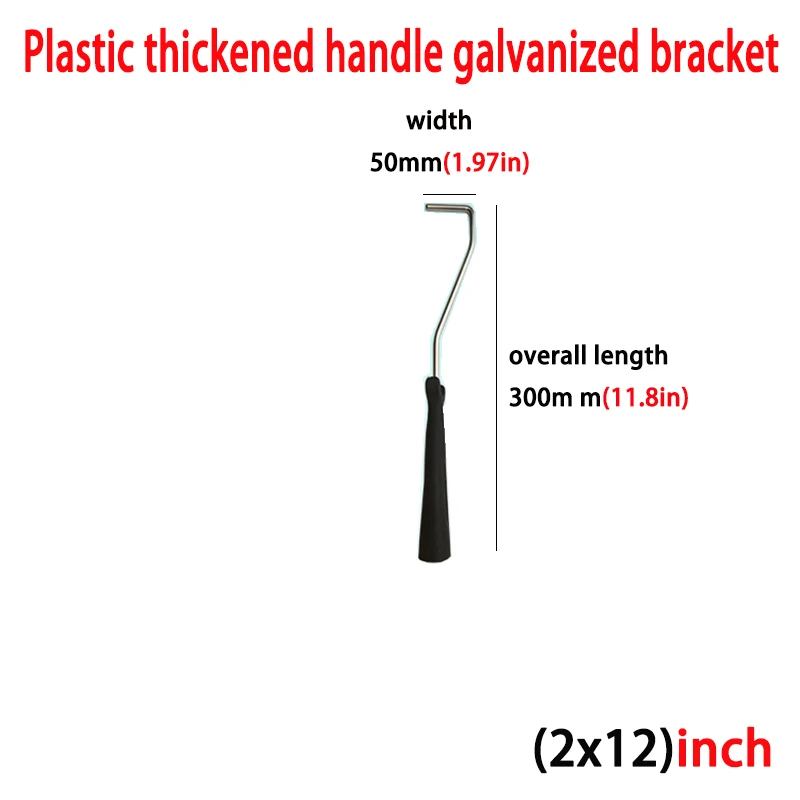 Escova de tambor de plástico, alça espessada, suporte galvanizado, 2 polegadas, 4 polegadas, multi especificação, pequena ferramenta de pintura para limpeza