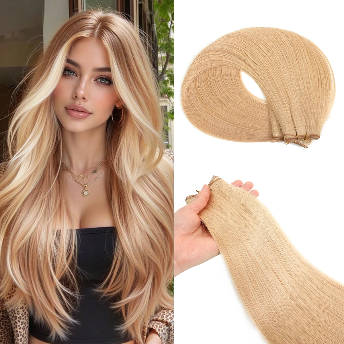 

Наращивание волос Loveline Genius Weft: ультратонкие бесшовные пряди из натуральных человеческих волос Remy, двойной слой, с сохраненной кутикулой, салонное качество, без объема