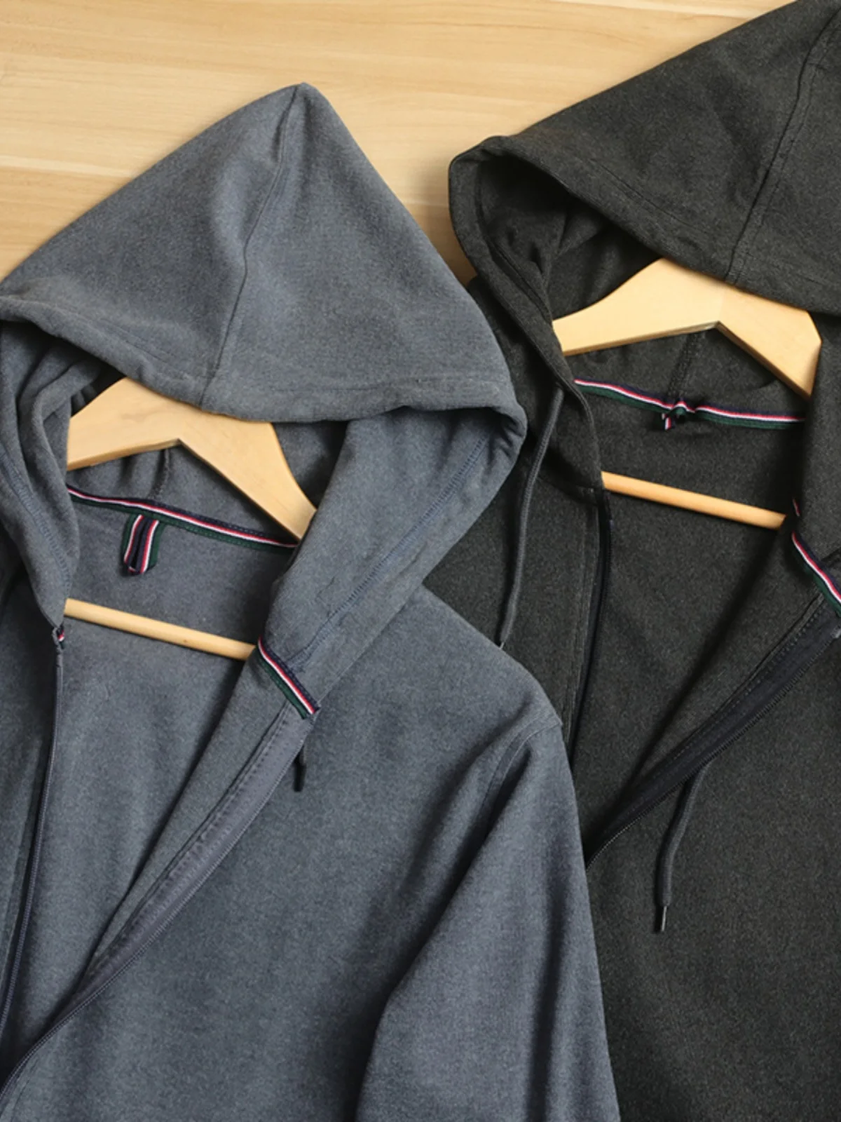 Elastic Knitted Hoodie Cardigan Men's Casual Spring Fashion Youth Straight Cut Regular Thickness Zipper Closure  Color