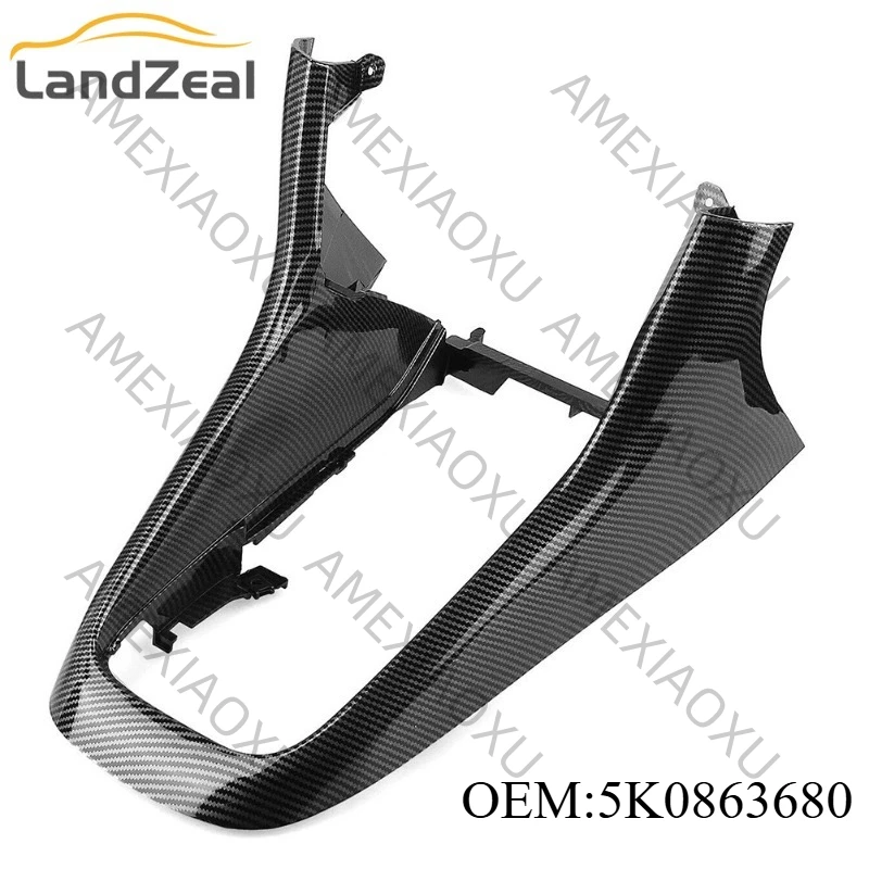 

5K0863680 Center Console Shift Panel Trim in Carbon Fiber Cover For Golf 6 MK6 2008-2013