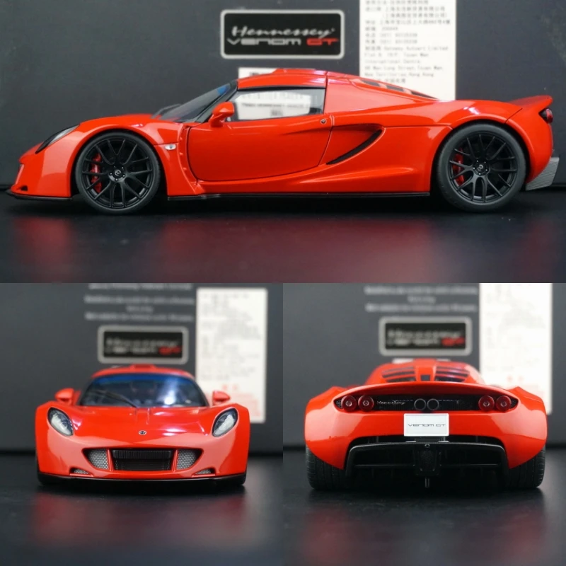 Autoart 1:18 Hennessey Venom GT Alloy Fully Open Simulation Limited Edition Alloy Metal Static Car Model Toy Gift