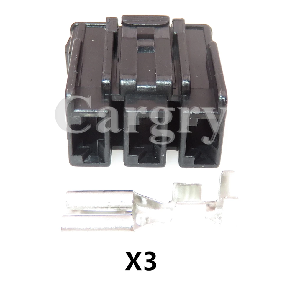 1 Set 3P Auto High Power Unsealed Socket Automobile Large Current Connector AC Assembly Car Male Plug Female Socket