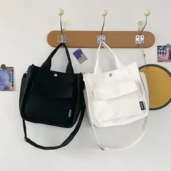 Women Canvas Fashion Shoulder Bag Large Capacity Elegant Handbag Adjustable Strap Stylish Crossbody Bag for Outdoor Travel