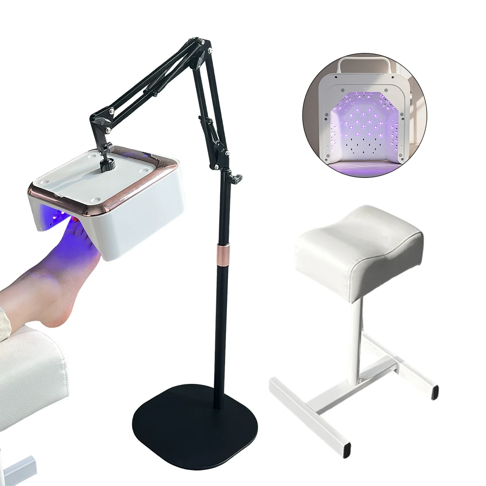

2026 Black Gold UV Led Table Lamp Manufacturer Popular Professional Cordless Rechargeable Pro Nail Lamp With Fan Double Hands