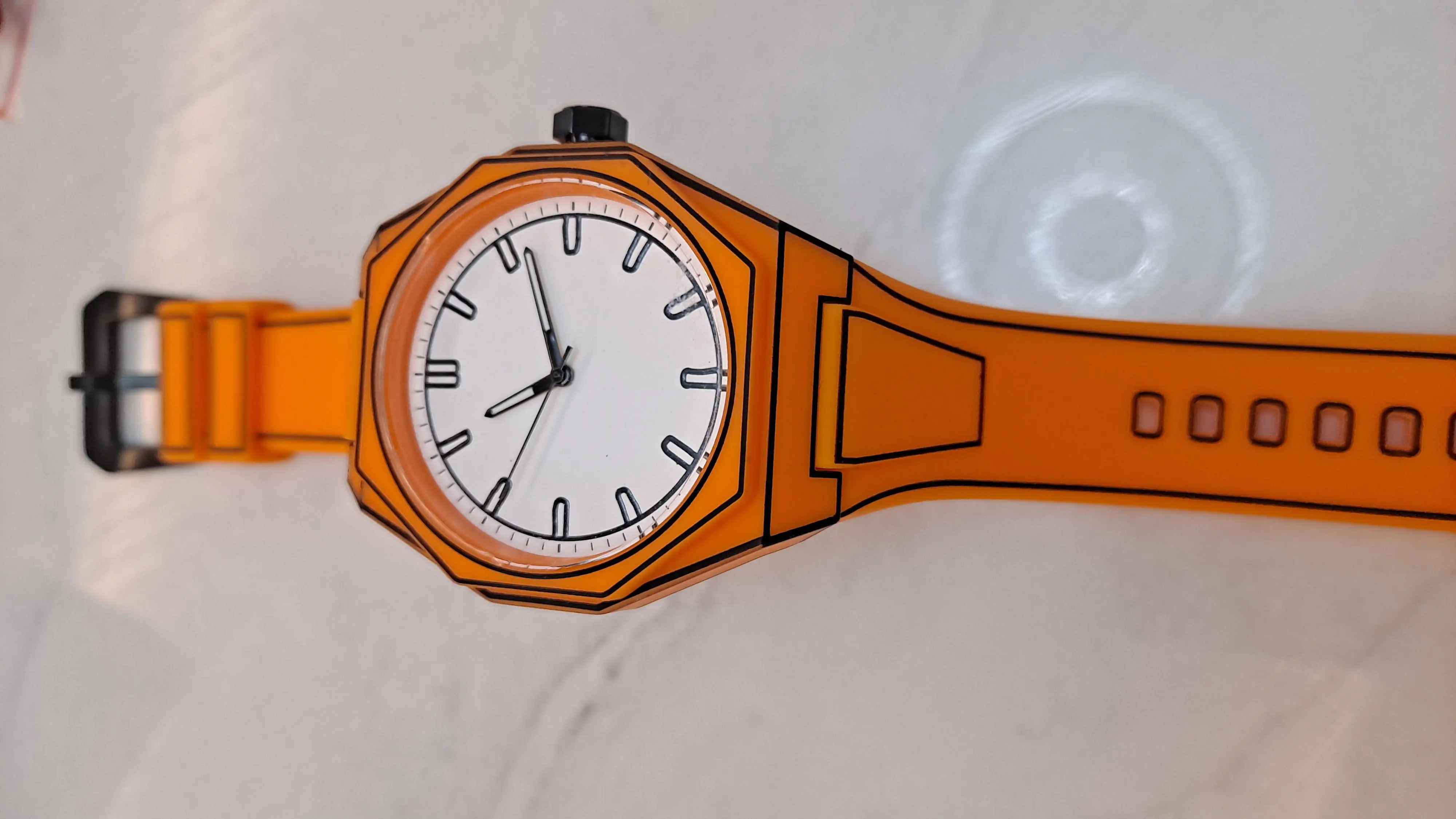 Orologio da uomo e da donna con schizzo 2D moderno e minimalista Orologi sportivi e per il tempo libero creativi Orologi impermeabili dal design creativo