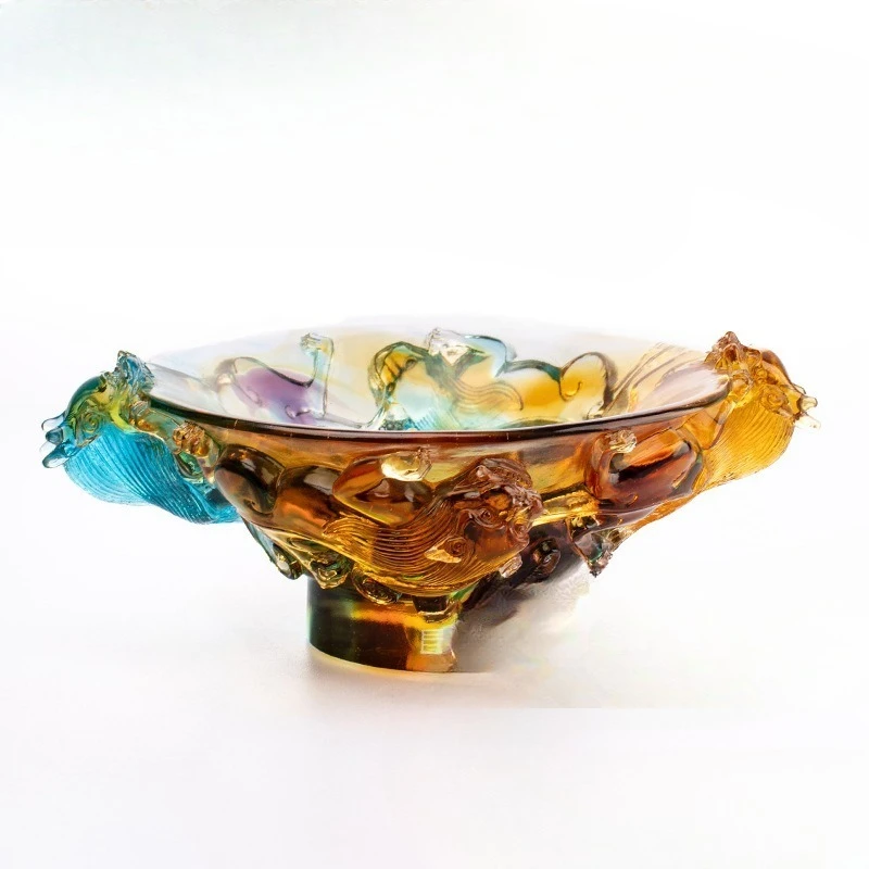 Bowls, fruit plates, dim sum plates, creative and practical manufacturers wholesale all kinds of glazed handicrafts