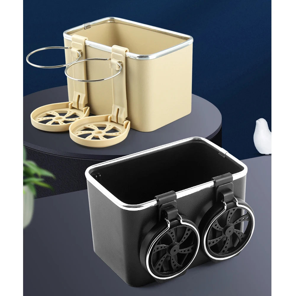

Car Armrest Storage Box Water Cup Holder Car Tissue Box Cup Drink Mobile Phone Stand Storage Box Phone Storage DIY Organizers