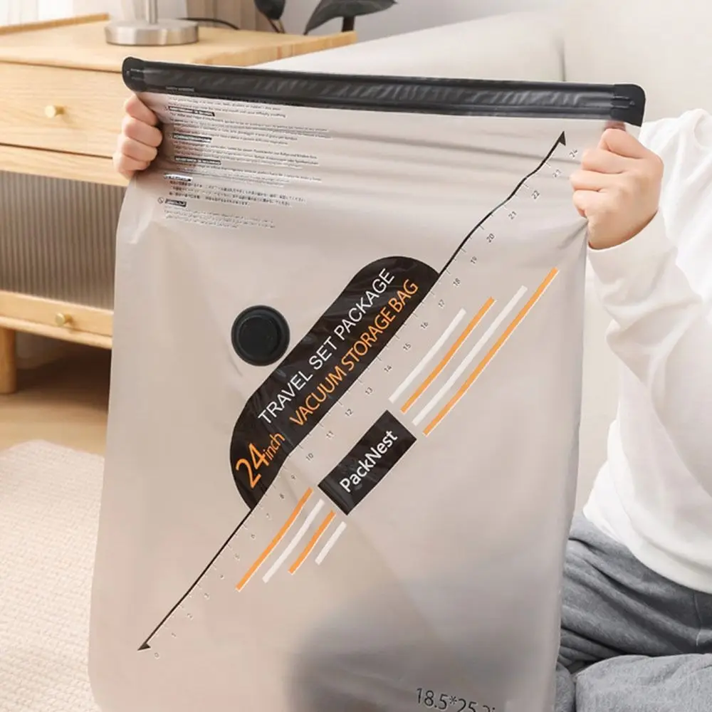 No Pump Vacuum Storage Bag Large Capacity Dust-proof Clothing Seal Bag Space Saving Waterproof Seal Compression Bag