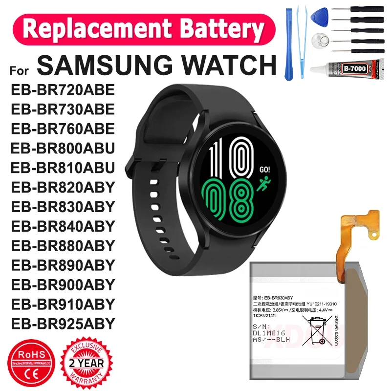 New Battery For Samsung Galaxy Watch Gear Live/S2 classic/Gear S4/Gear 1/Active 1 2 3/ Watch 3/ Gear S/Gear 2/WATCH 4