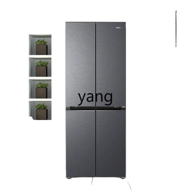 

CX 70cm wide ultra-thin Haier refrigerator 418L liter zero embedded cross four doors