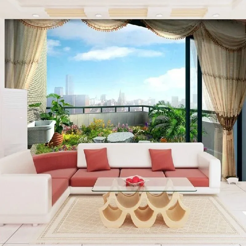 Custom Fashion Landscape 3D Mural Wallpaper For Living Room Bedroom Home Decor Wall Painting Wall Covering Backdrop