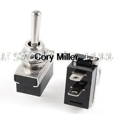 

AC 12V 15A 2 Terminals On/OFF 2 Position SPST Latching Toggle Switch