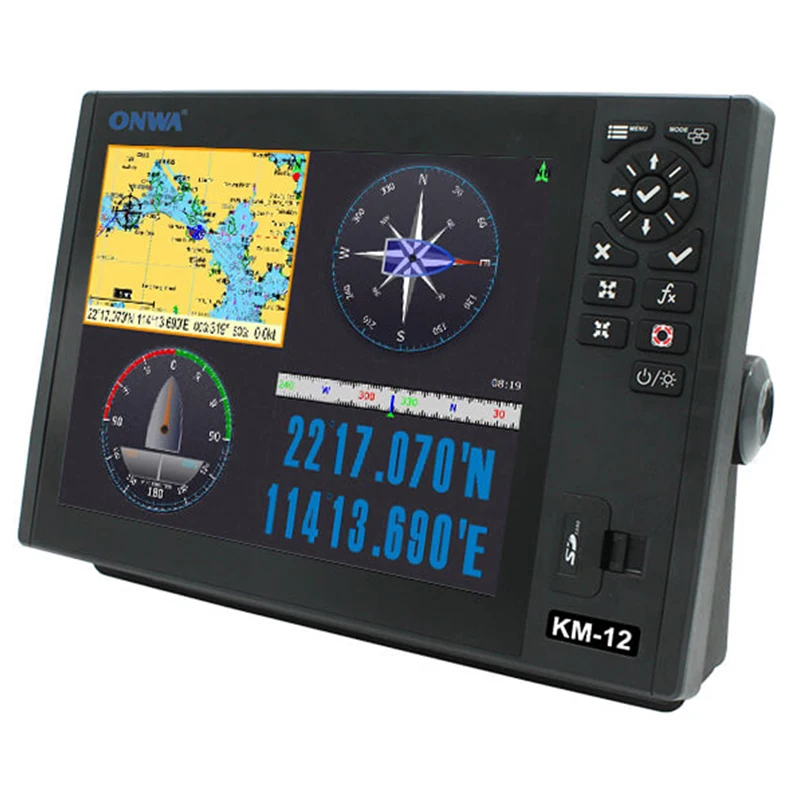 KM-12 12-inch Marine GPS Chart Plotter Multi-Function Display with Expanded Features Marine Supply Product