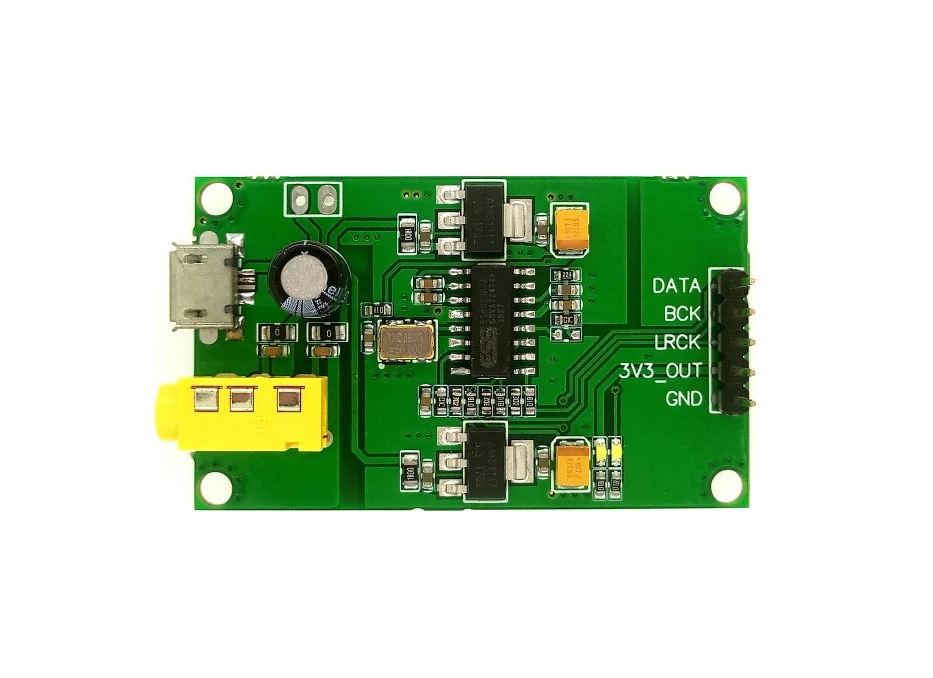 

ES9023P I2S IIS Raspberry Pi digital audio input DAC decoder board to AUX analog output