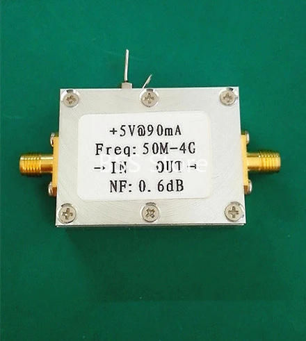 

Ultra-low noise NF=0.6dB High linearity 0.05-4G broadband amplification LNA input as low as -110dBm Module Sensor