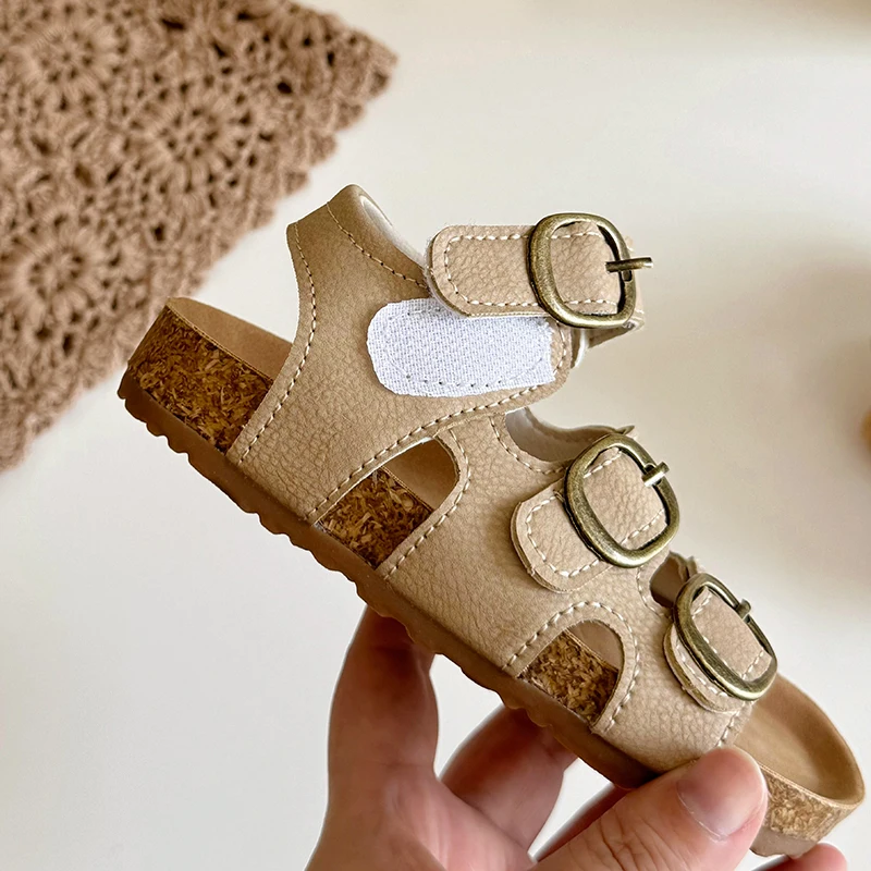 Sandalias suaves de verano para niños y niñas, zapatos de playa, 2024